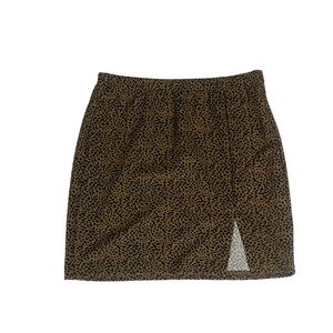 Leopard polka dot print skirt